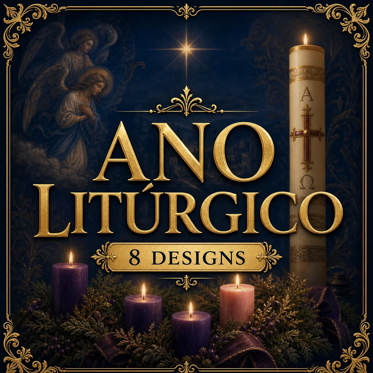 Categoria Ano Litúrgico — 8 designs de marcadores católicos