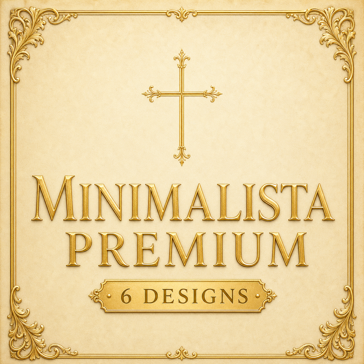 Categoria Minimalista Premium — 6 designs de marcadores católicos