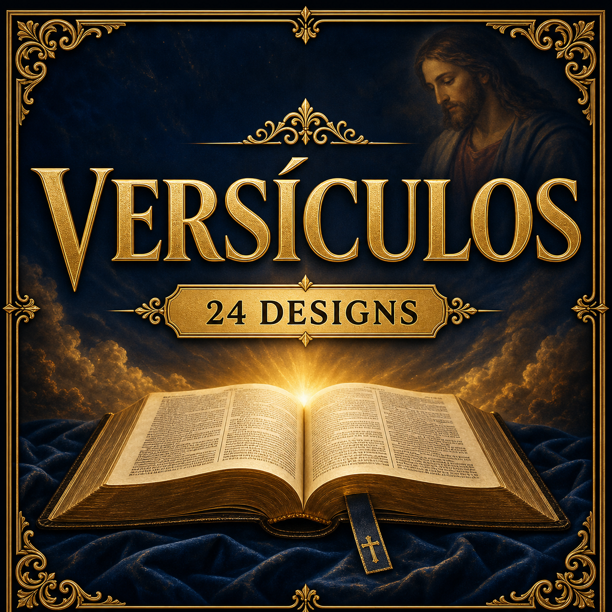 Categoria Versículos — 24 designs de marcadores católicos