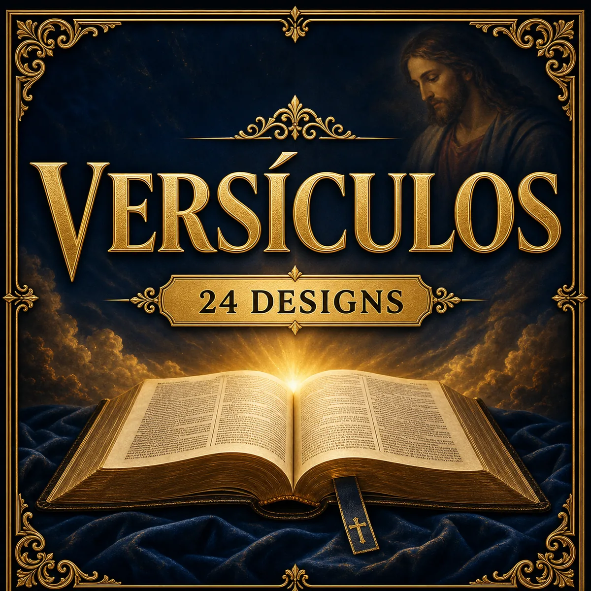 Categoria Versículos — 24 designs de marcadores católicos