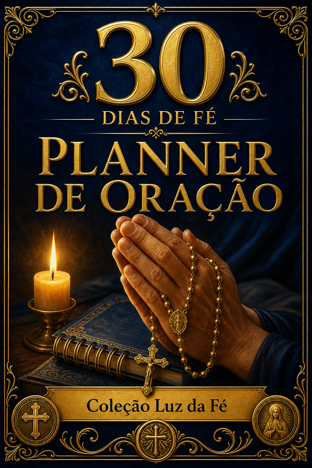 Capa premium do bônus Planner de Oração — 30 dias de fé.